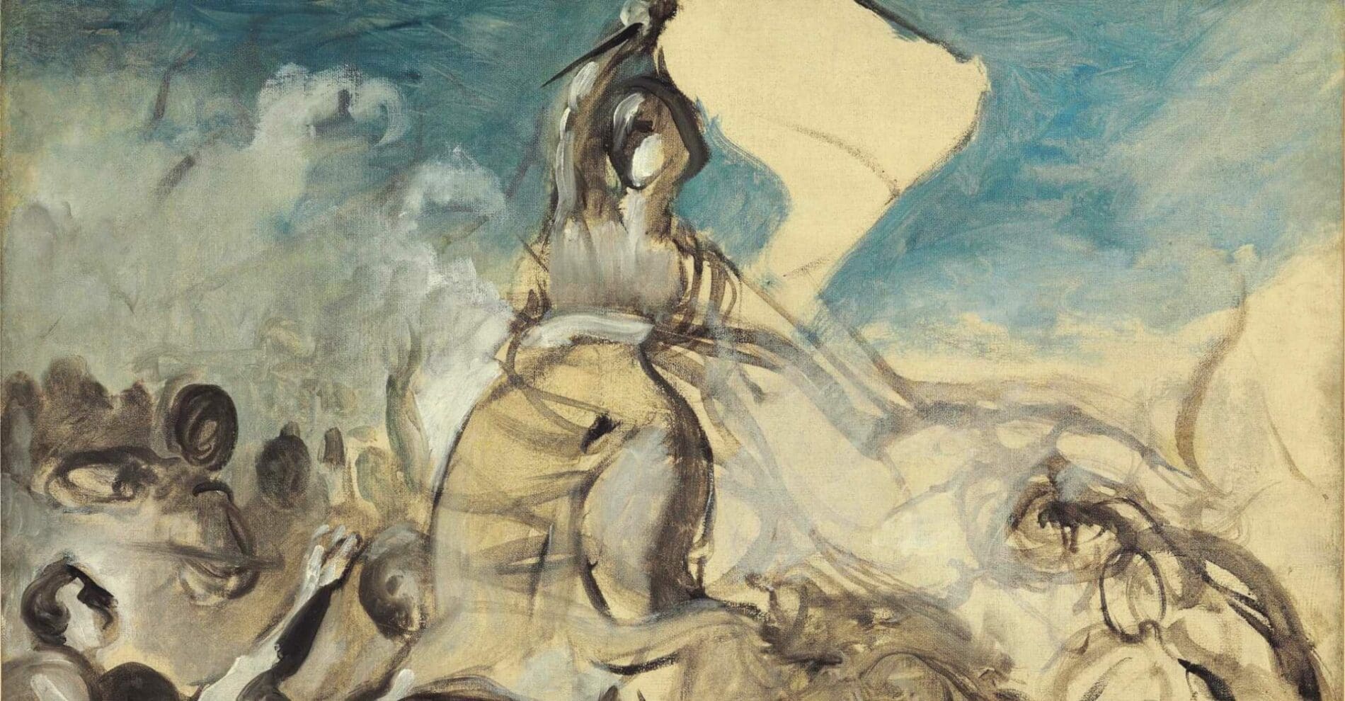 Le dessin préparatoire de Delacroix  pour « la Liberté Guidant le Peuple »  aux enchères