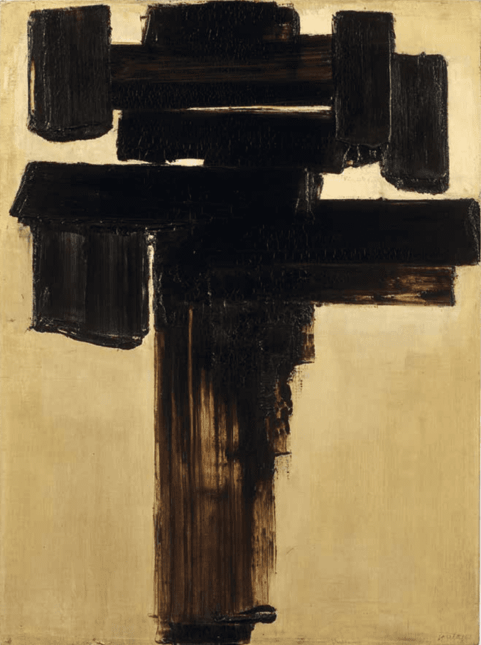 un tableau de Soulages vendu aux enchères à Caen un tableau de Soulages vendu aux enchères à Caen
