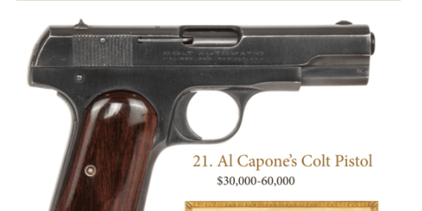 Al Capone aux enchères Al Capone aux enchères