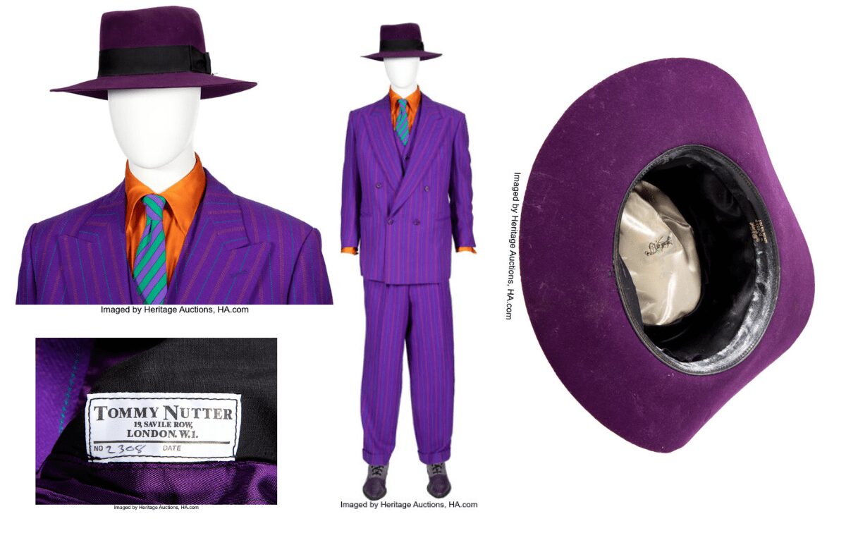 Ce n’est pas une blague : Le costume du Joker de Jack Nicholson dans le film “Batman” de 1989 fait grimper les enchères de 125 000 $ à Heritage Auctions