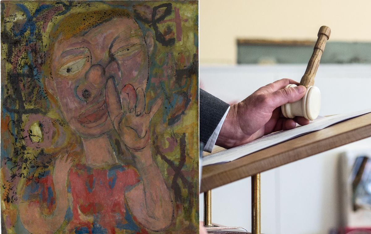 Deux des peintures du jeune Warhol ont été vendues aux enchères par sa famille. C’était le premier d’une série