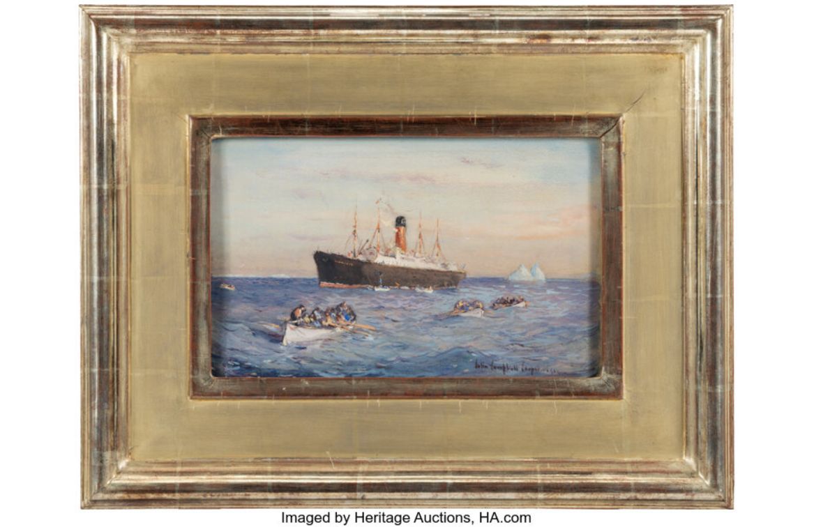 Des peintures du naufrage du Titanic et la machine à écrire de Mark Twain étaient les vedettes de la vente aux enchères d’Heritage, d’une valeur de 1,9 million de dollars.