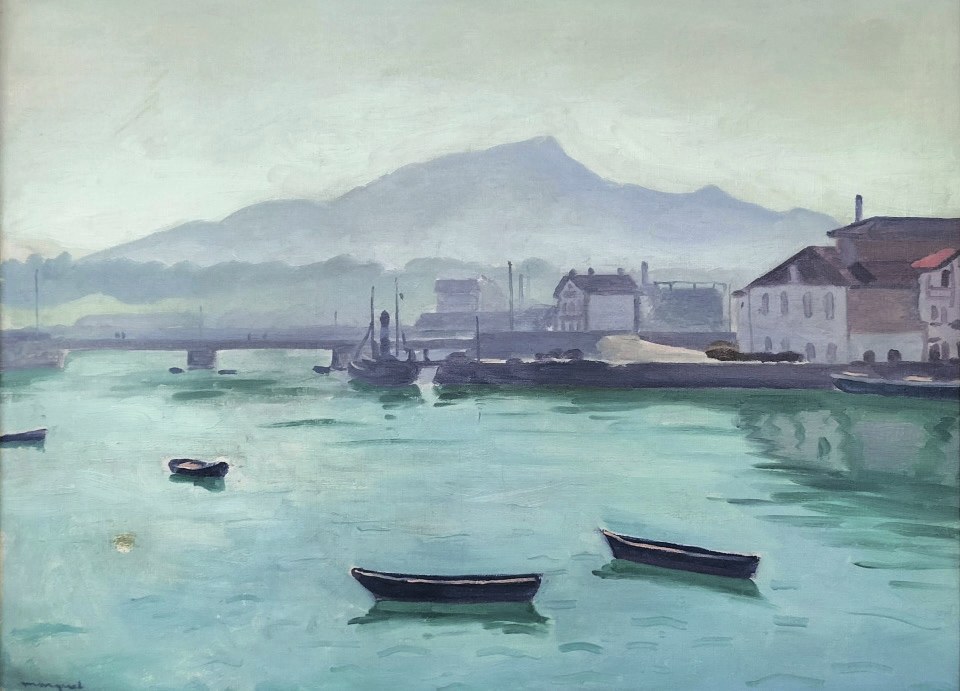 Albert Marquet, La Rhune, vue de Saint-Jean-de-Luz, 1928, huile sur toile 60 x 81 cm