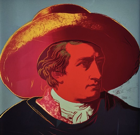 Andy Warhol, Goethe, 1982, sérigraphie signée et numérotée 1/100, 95 x 95 cm