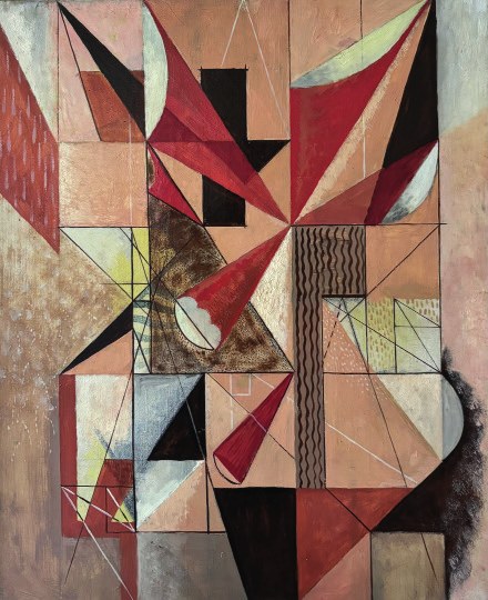 Georges Folmer, Perspectives géométriques, 1933, huile sur toile 46 x 33 cm